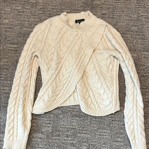 Chic Cream Cable Knit Sweater